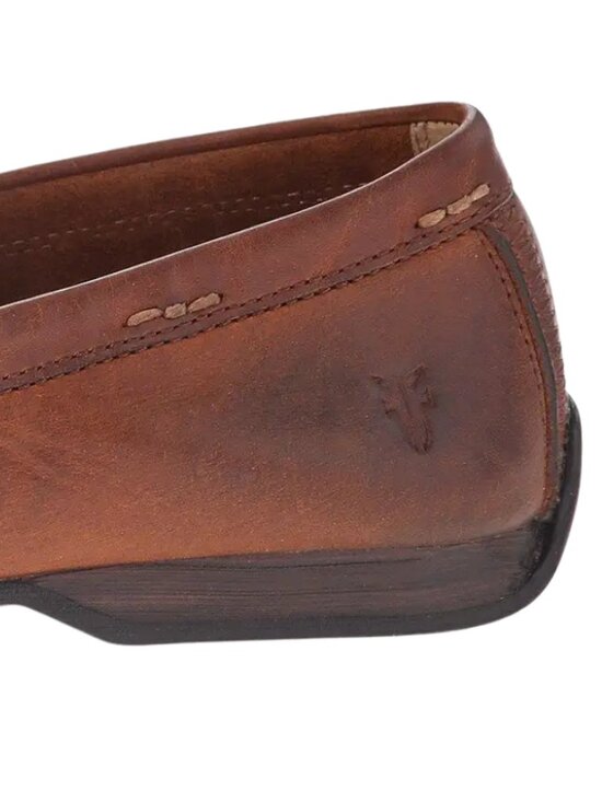 Frye Lewis Venetian Loafer in Cognac Oiled Vintage Men\'s 8.5 main image 5